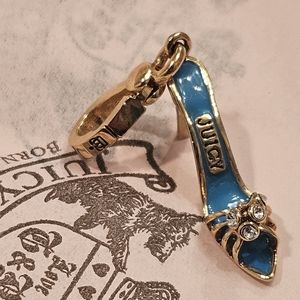 Juicy Couture Teal High Heeled Slipper Charm